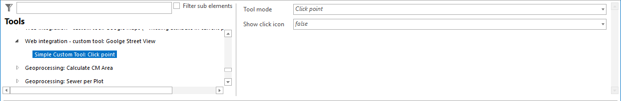 Configuring a Simple Custom Tool for using Google Street View widget