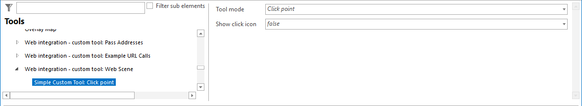 Configuring a simple custom tool for Web Scene