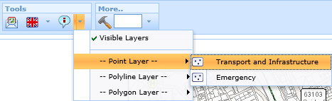 MapTip layer selection with configured layer categories