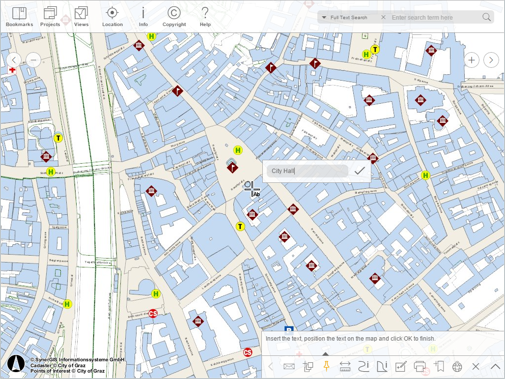 Add a text in the WebOffice mobile client - tablet mode Add a text in the WebOffice mobile client - tablet mode