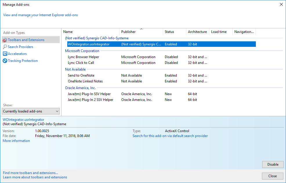 Activation of WebOffice Integrator in Internet Explorer Activation of WebOffice Integrator in Internet Explorer
