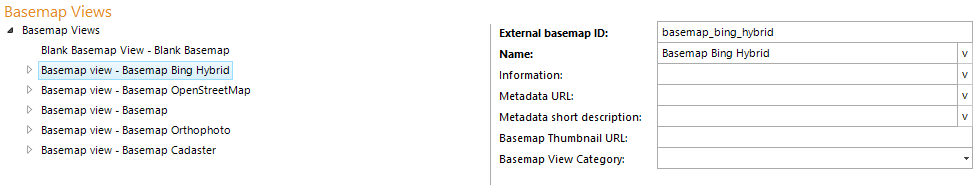 Configuration - Basemap View