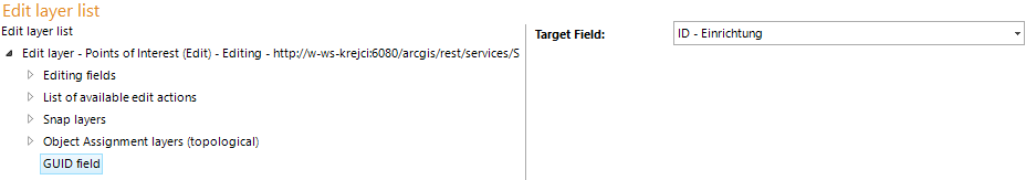 Configuration GUID field Configuration GUID field
