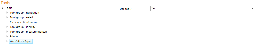 WebOffice ePaper tool configuration