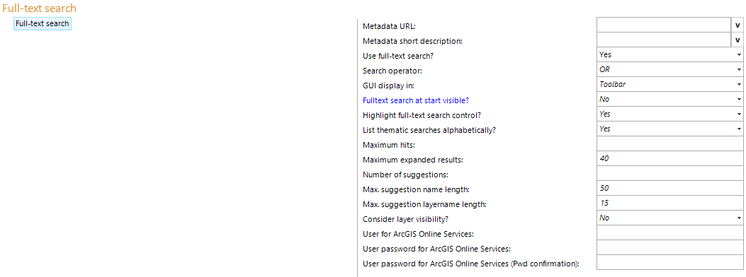 Full-text search configuration Full-text search configuration