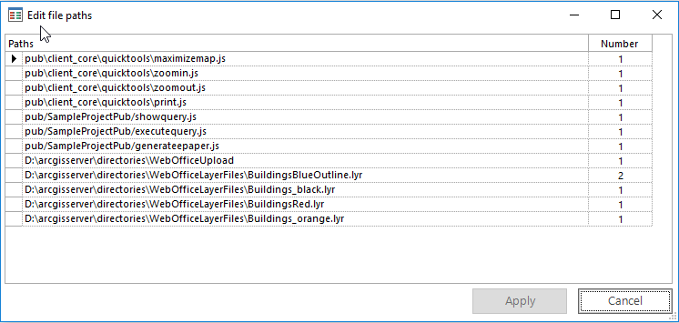 Editing the file paths Editing the file paths