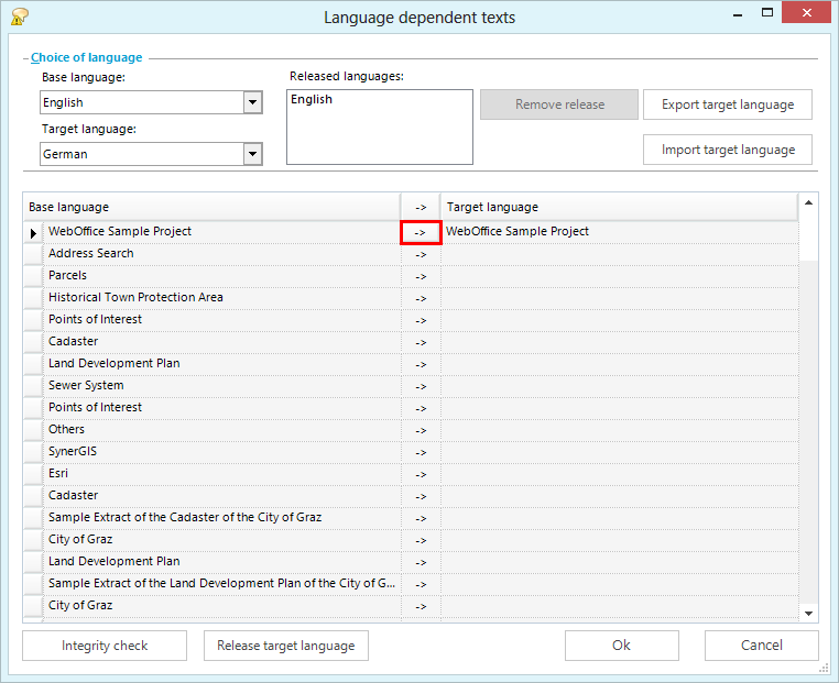 Copy values from base to target language