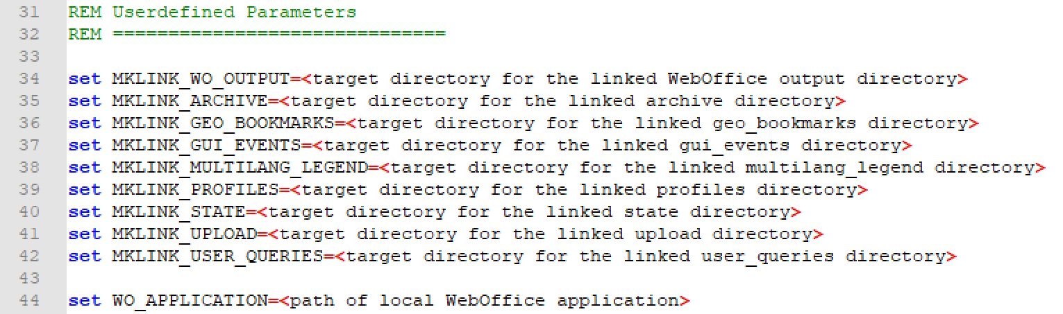 Adjustments in the script "cluster_deployment_mklink.bat"
