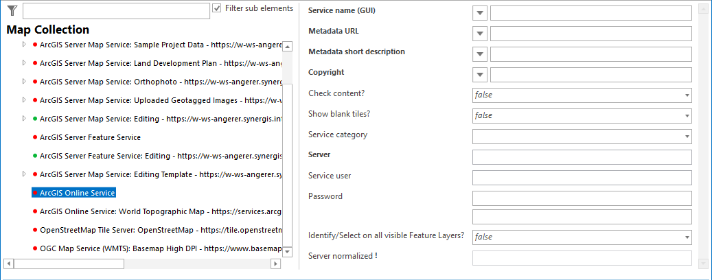 ArcGIS Online service configuration