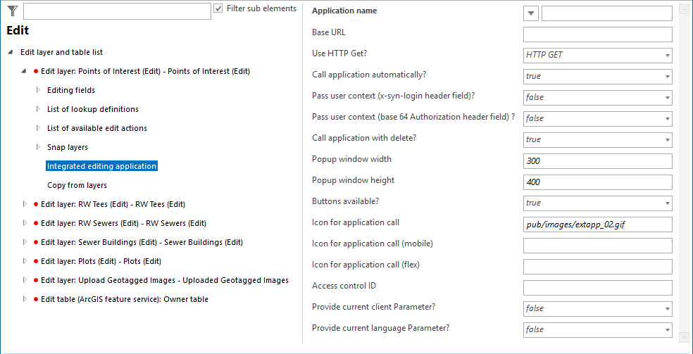 Integrated editing application configuration Integrated editing application configuration
