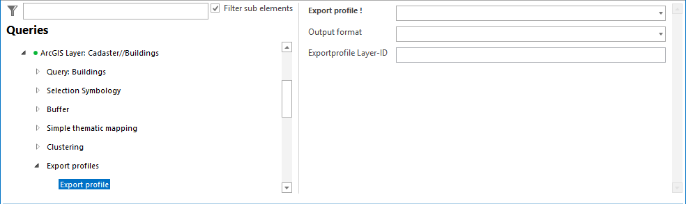 Export profile