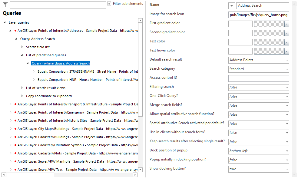Query - where clause configuration