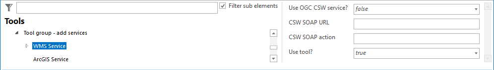 Add WMS service tool configuration Add WMS service tool configuration