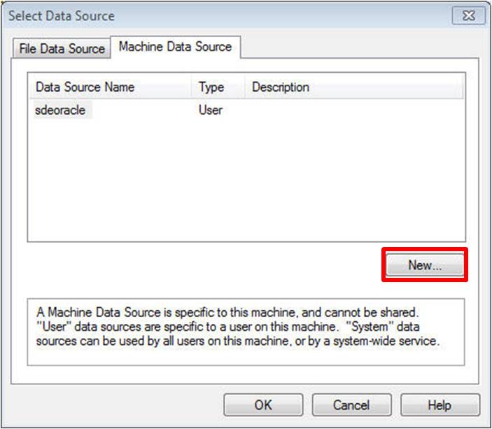 Creating New Data Source