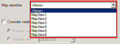 Choose map identifier