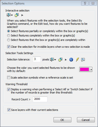 Changing the selection color to pink