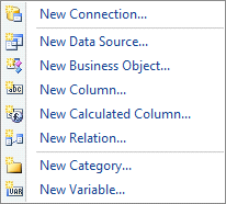Menu: Further Actions