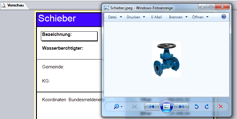 Component with hyperlink
