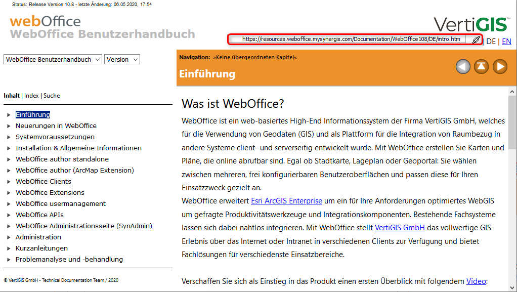 Link zu einem Kapitel
