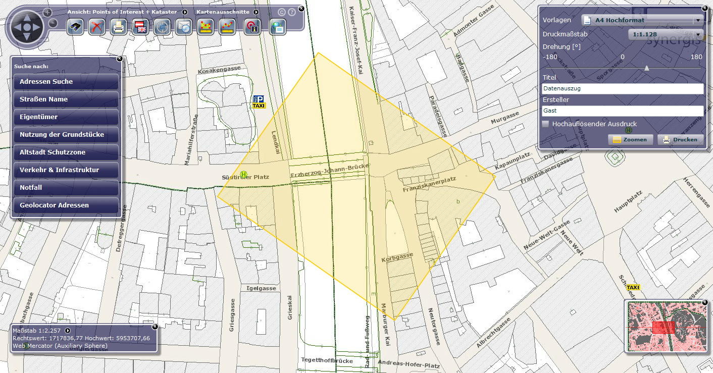 Gedrehter Druck im flex Client