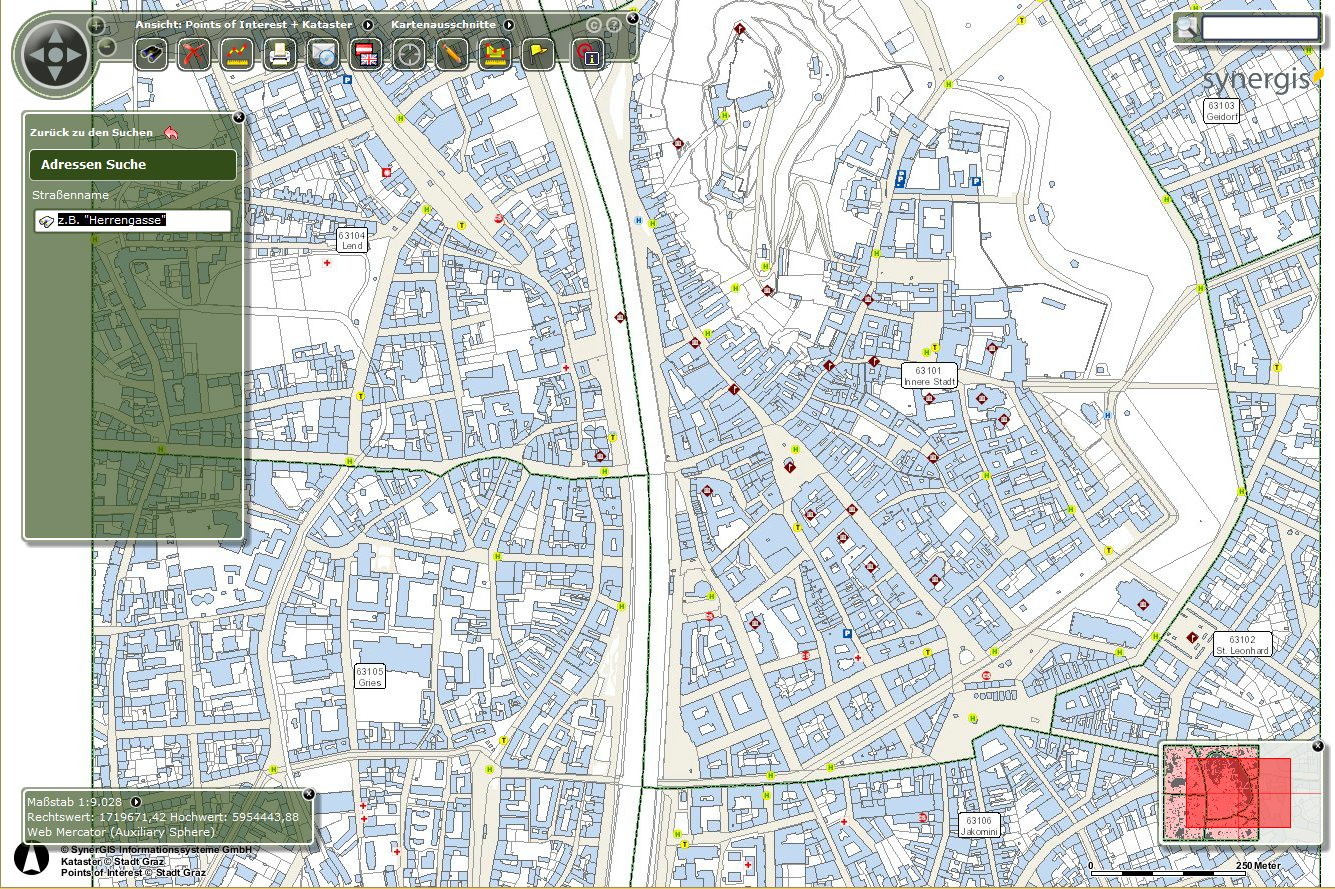WebOffice flex (Flash) Client - Grüne Projektoberfläche