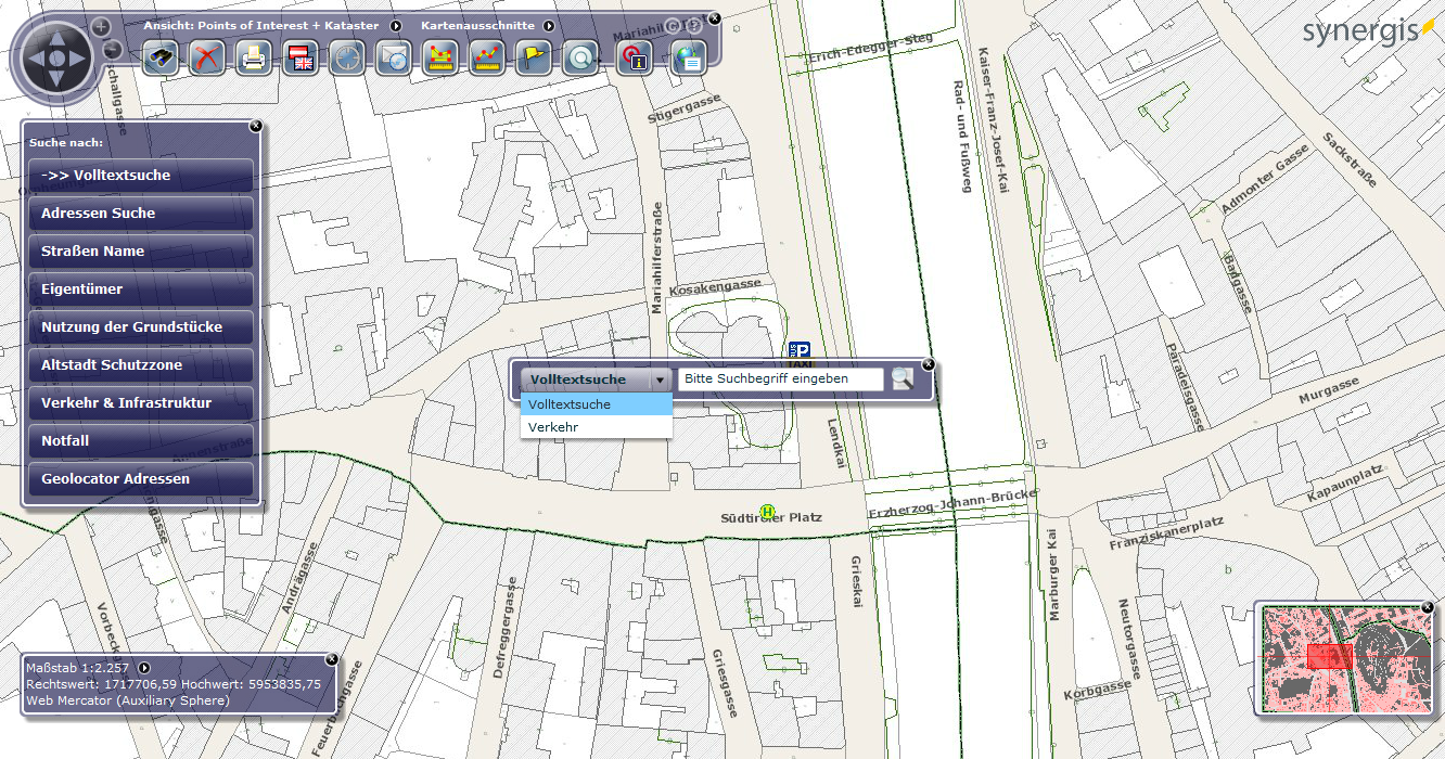 Globale und Thematische Volltextsuche im flex Client