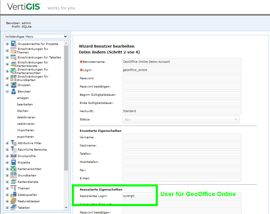 Assoziiertes Login (K5)