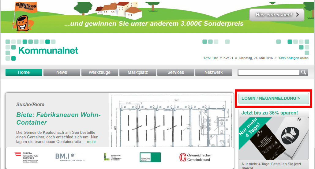 Anmeldung am Kommunalnet Anmeldung am Kommunalnet