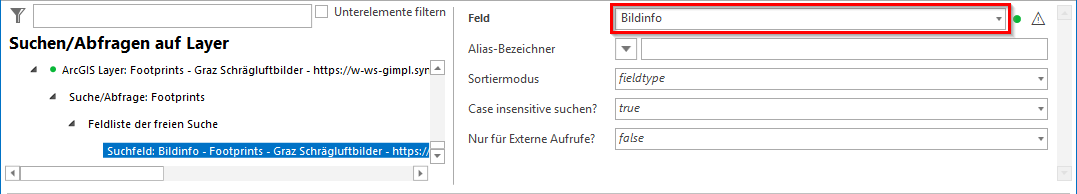 Konfiguration der Suche zur Nutzung des Schrägluftbilder Custom Tool (3) Konfiguration der Suche zur Nutzung des Schrägluftbilder Custom Tool (3)