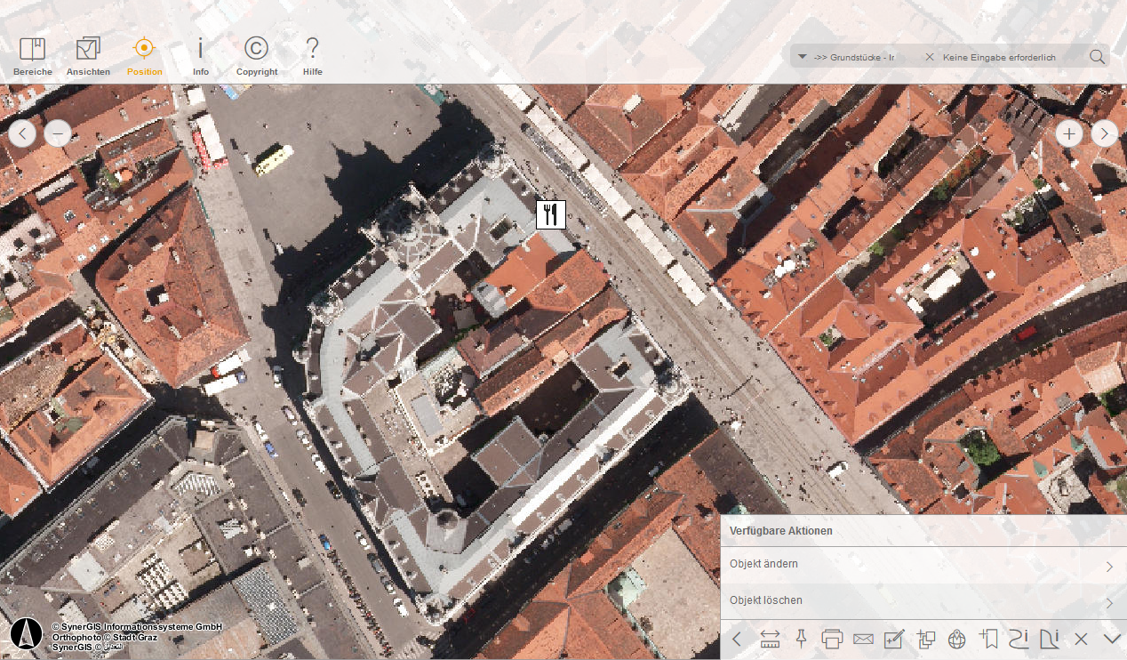 Objekt löschen im mobile Client - Tablet Modus