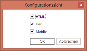 Konfigurationsansicht