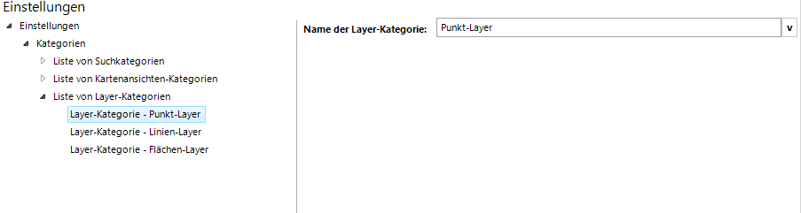 Konfiguration - Name der Layer-Kategorie 