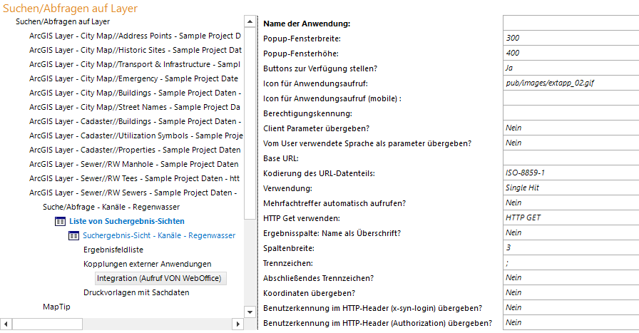 Integration (Aufruf VON WebOffice) Konfiguration Integration (Aufruf VON WebOffice) Konfiguration