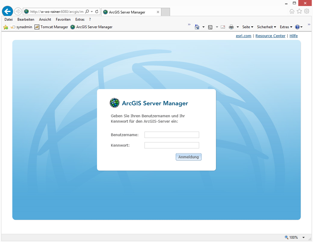 ArcGIS Server Manager