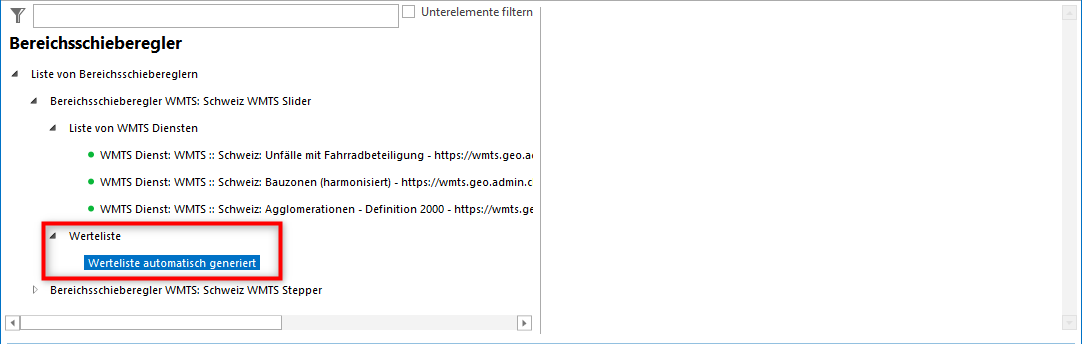 Werteliste automatisch generieren