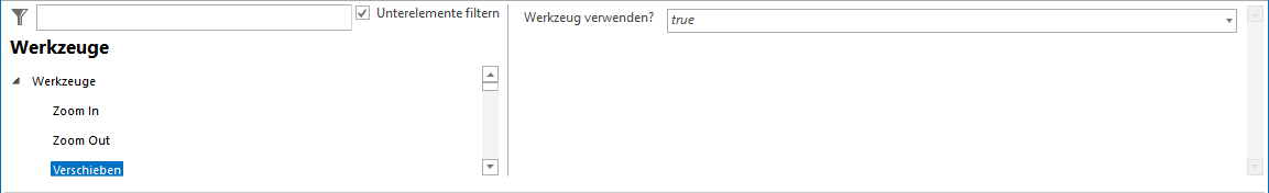 Konfiguration - Pan-Karte verschieben Konfiguration - Pan-Karte verschieben