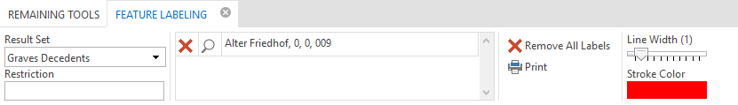 K5 Labeling tool dialog in the WebOffice core client