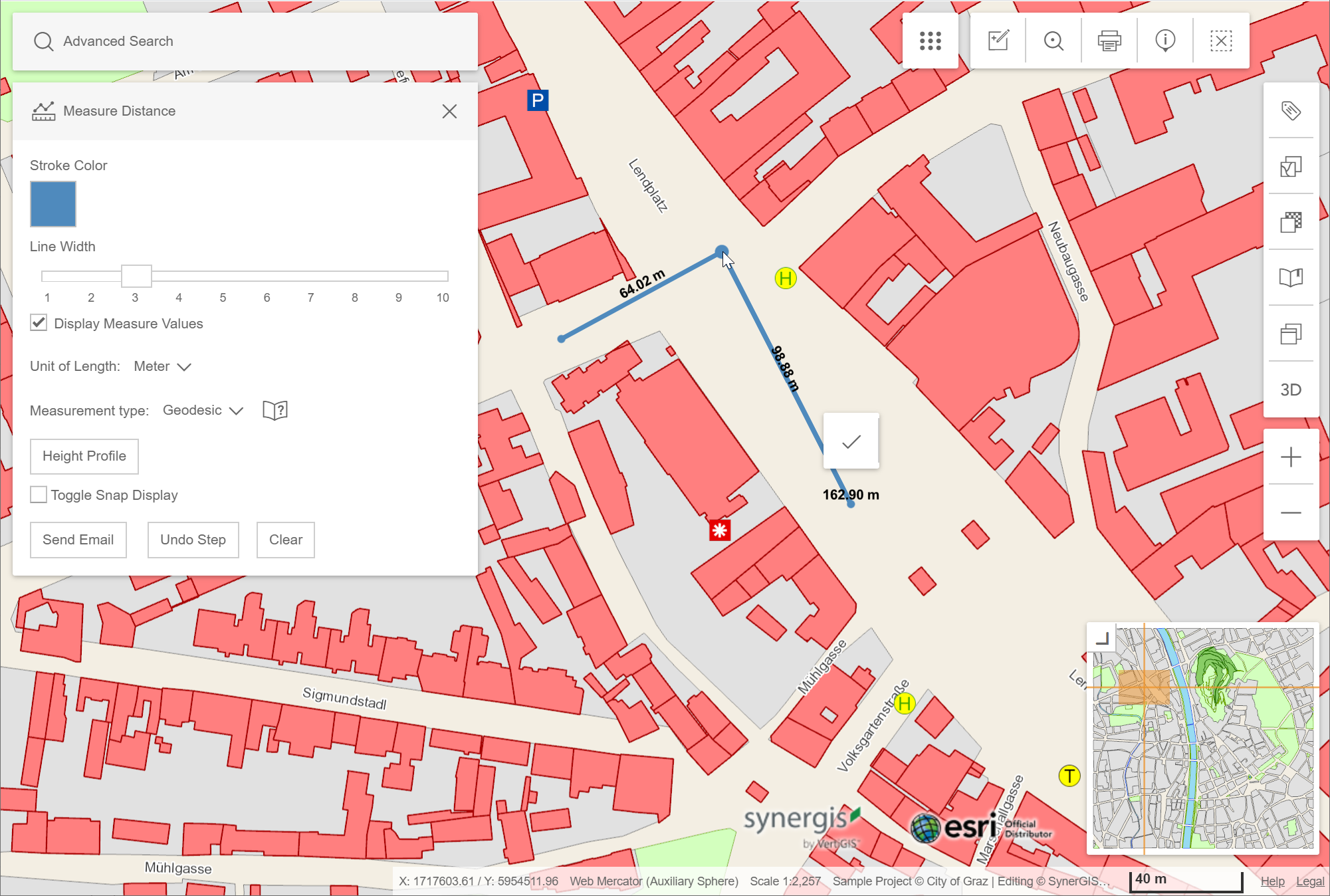 Moving of a vertex of an active measurement in the WebOffice flex Moving of a vertex of an active measurement in the WebOffice flex
