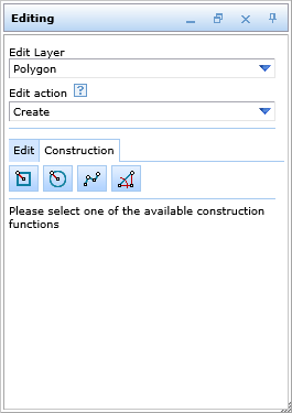 Construction tools for creating polyline or polygon objects Construction tools for creating polyline or polygon objects