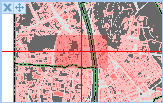 Dynamic overview map zoomed in