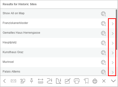 Call detail view of a result - tablet mode Call detail view of a result - tablet mode