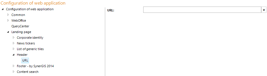 Configuration header - URL