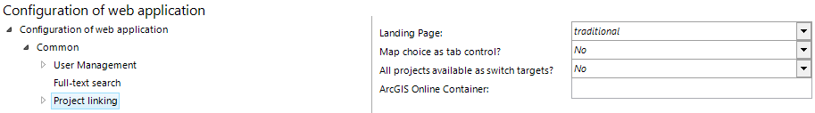 Project linking configuration