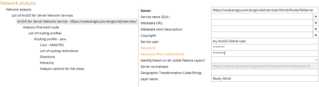 ArcGIS Server Network Analysis Service configuration&nbsp;
