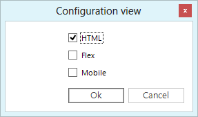 Configuration view "HTML"