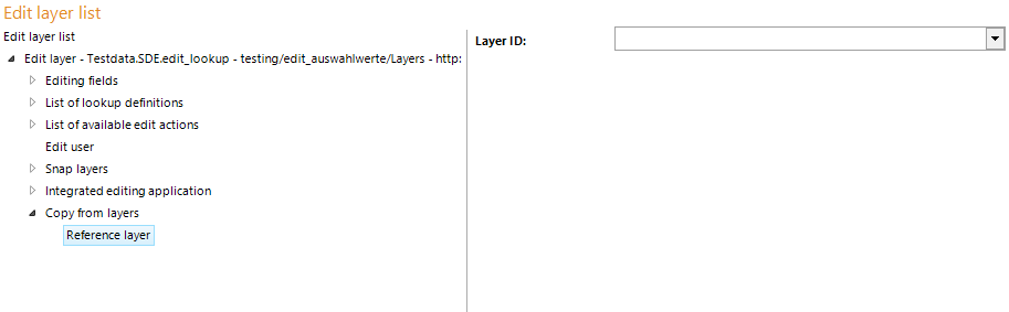 Reference layer configuration for copy from layers
