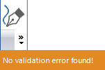 Validation notification
