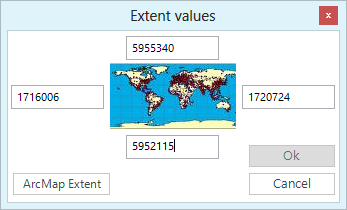 Using the current ArcMap map extent
