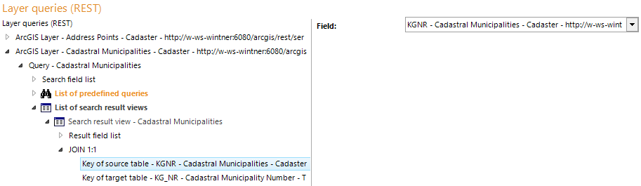 Key of source table configuration