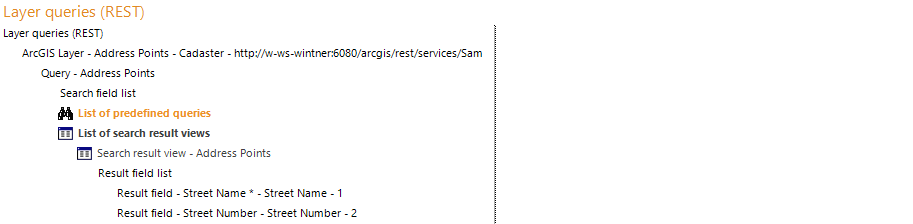 Result field configuration